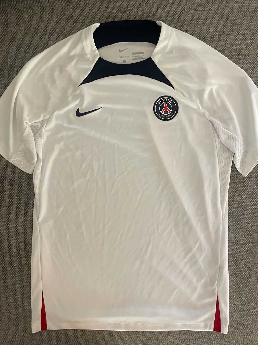 Nike Paris Saint-Germain White Men's M Dri-fit Training Shirt